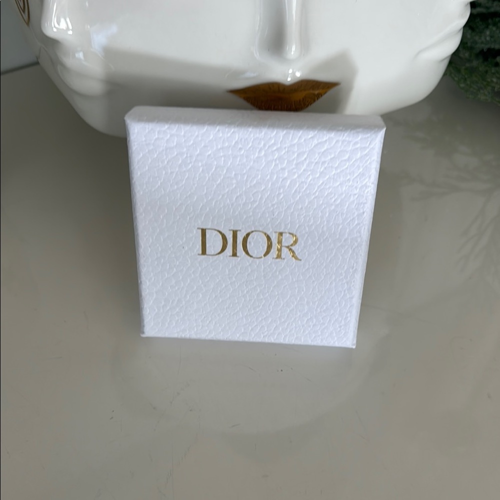 Dior White Box with Gold Logo